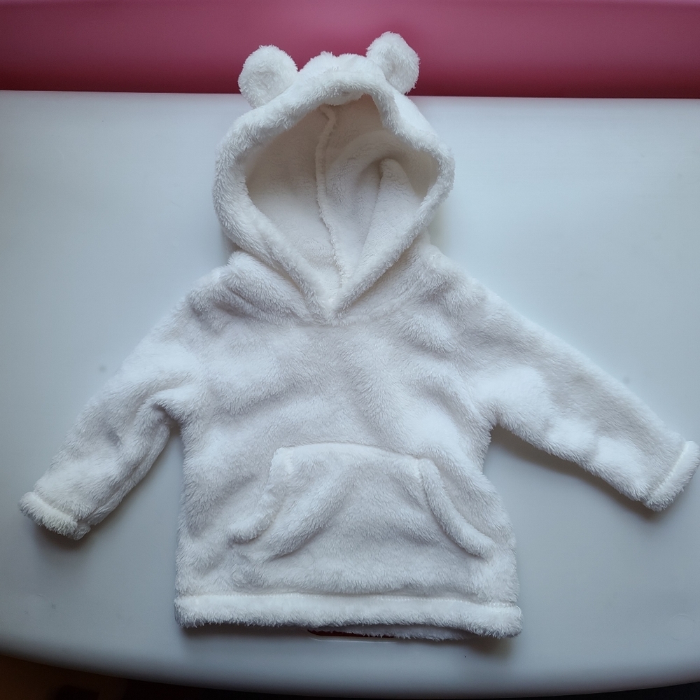 Carter's teddy bear pullover hoody 3 months